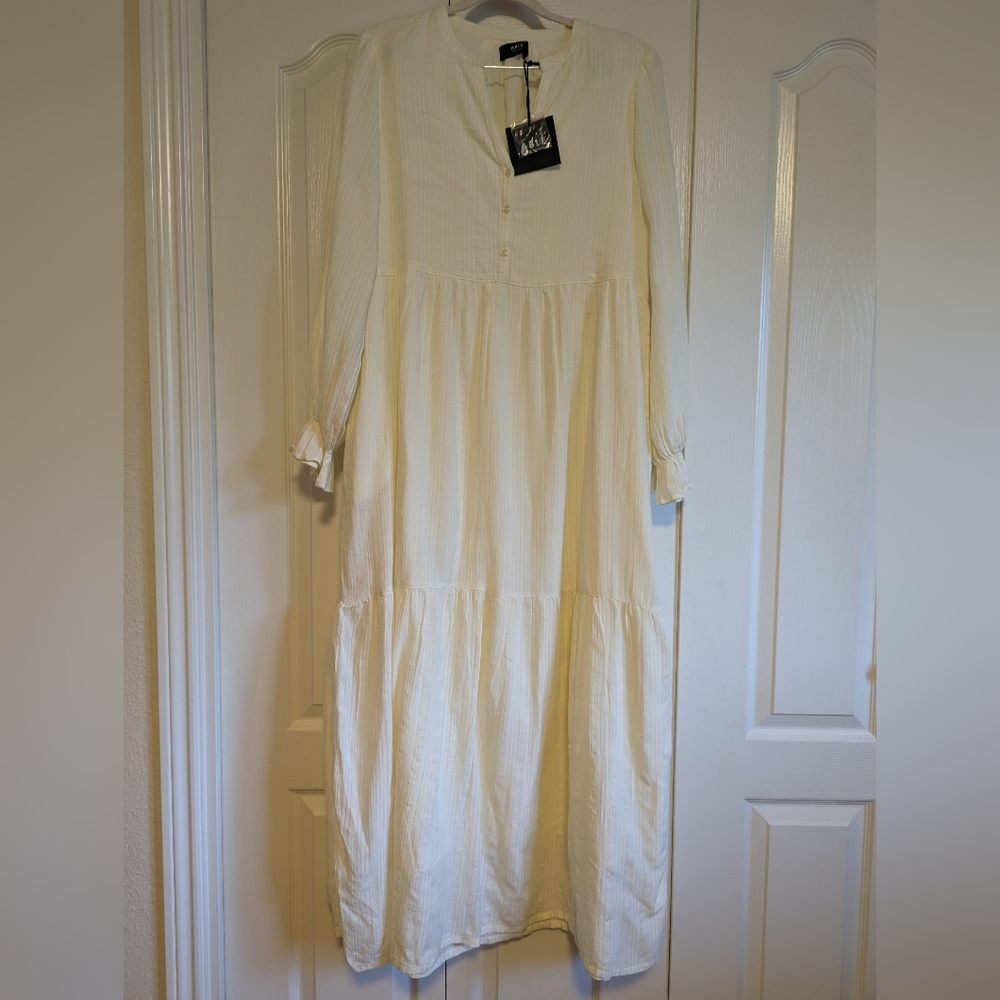 Able Cream Maxi Dress